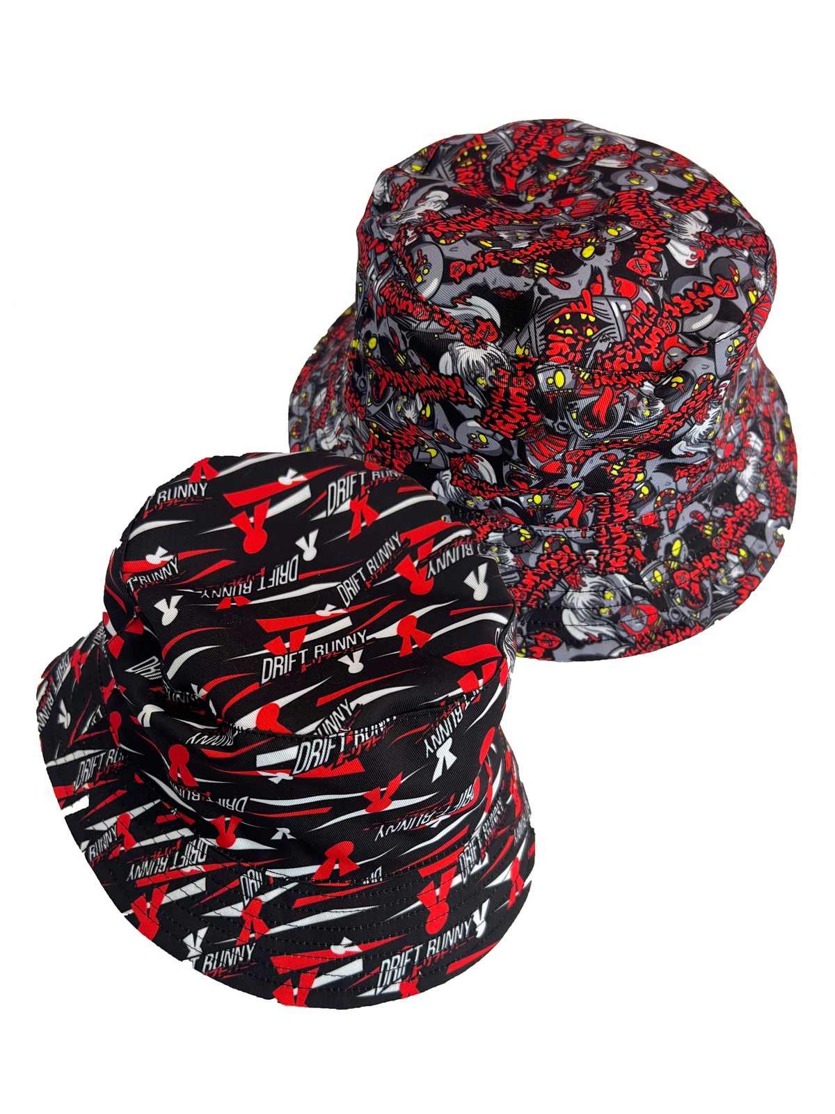 Red Theme Bucket Hat Zombie - Large