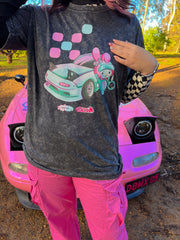 Drift Bunny x Minabytes - Racer Melody Stonewash Tee