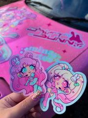 Minabytes - Collab OC Diecuts (sticker duo)