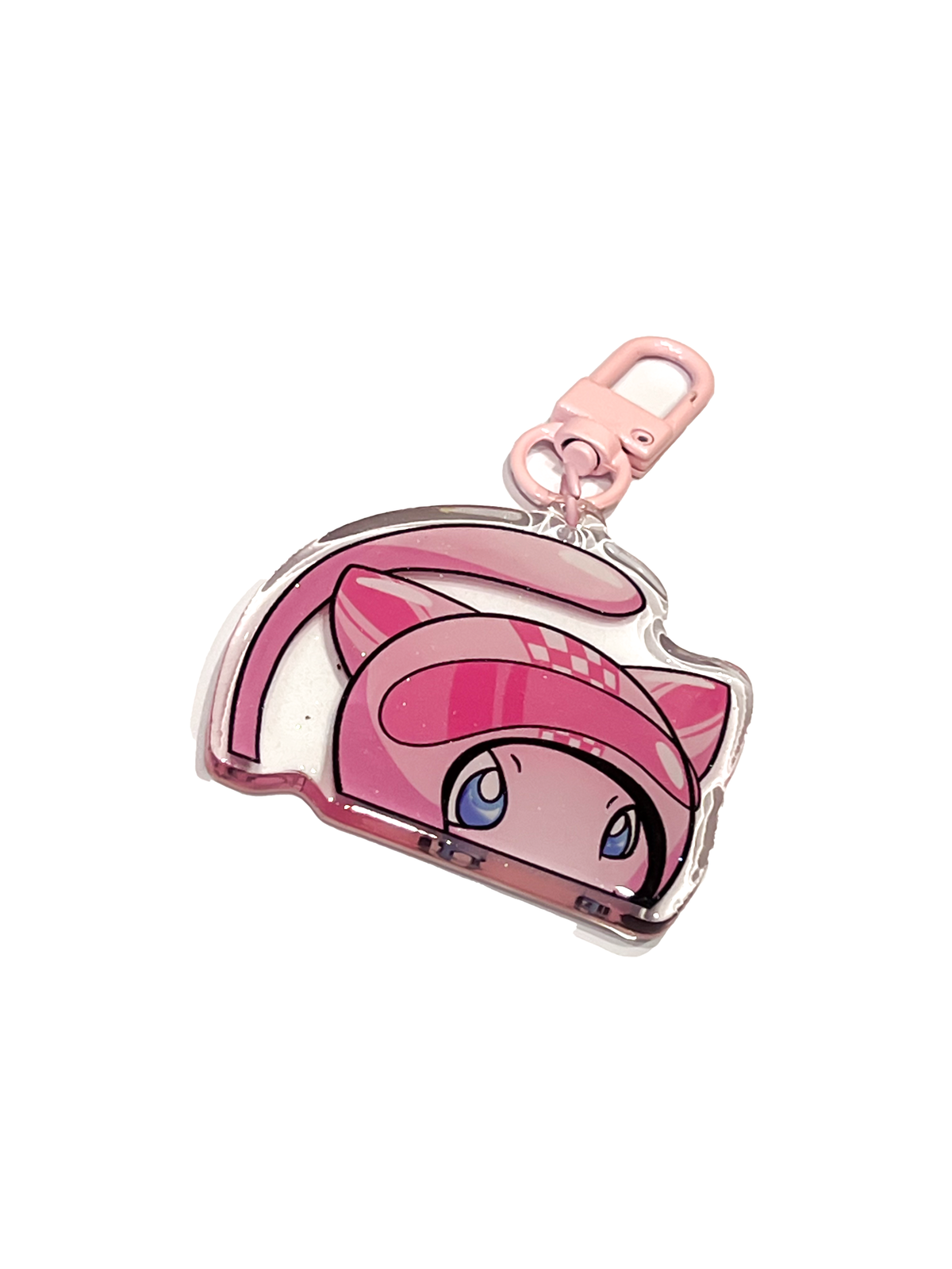 Pink - Keyring Glitter