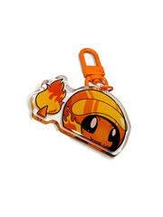 Fire - Keyring Glitter