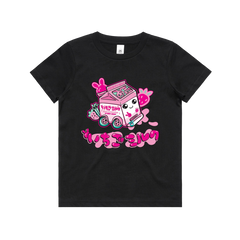 Kids Tee - Strawberry Milkvan Kei Van (Kids+youth sizes)