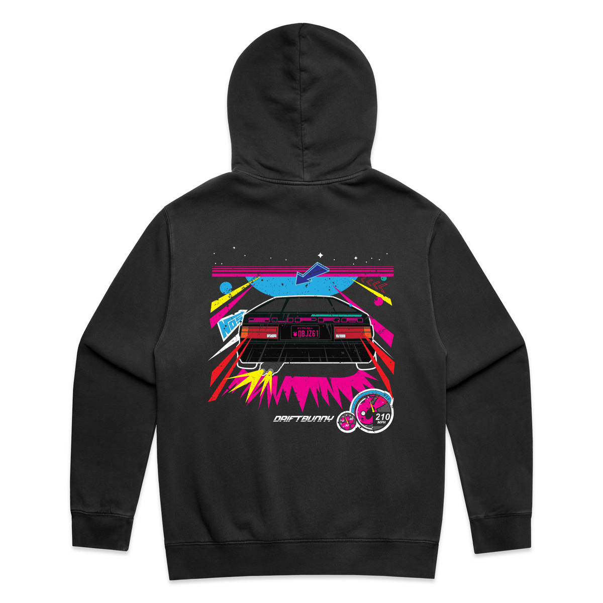 Gaming Nostalgia Hoodie Faded black - Ma61 Celica Supra