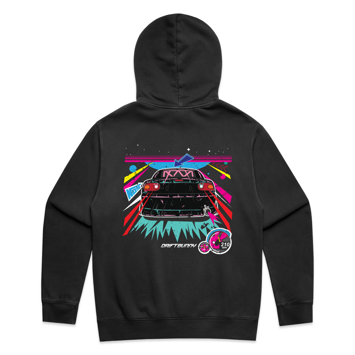 Gaming Nostalgia Hoodie Faded black - Drift Miata