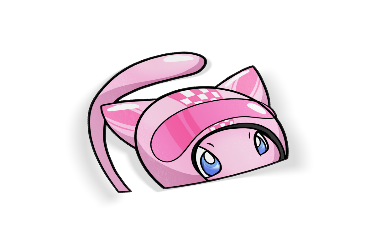 Pink - Racer Peeker Stickers