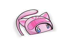 Pink - Racer Peeker Stickers