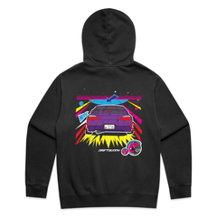 Gaming Nostalgia Hoodie Faded black - Purple s15