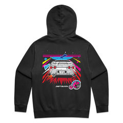 Gaming Nostalgia Hoodie Faded black - white r32 GTR